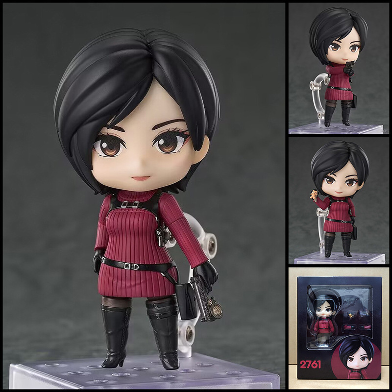 Q-Version Clay Figure Biohazard 2761 # Ada Wang 2337 # Lyon Movable Face-Changing Figurine Cross-Border