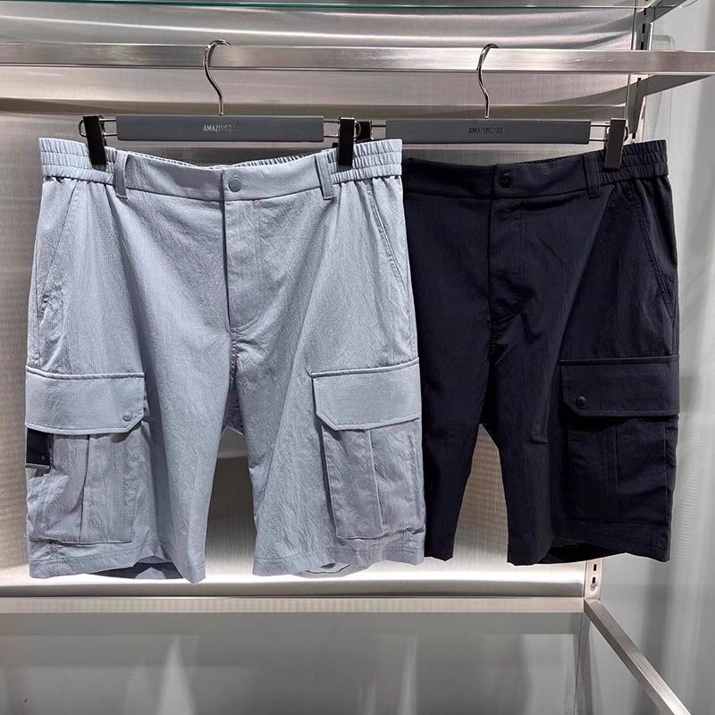 Summer Thin Golf Men's Casual Shorts Mid-Length Loose Cargo Pocket Straight Outerwear Elastic Shorts