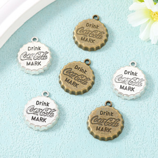 DIY Alloy Jewelry Accessories Coke Beer Cap Pendant Pendant Beer Bottle Soda Logo Accessories Wholesale 9645