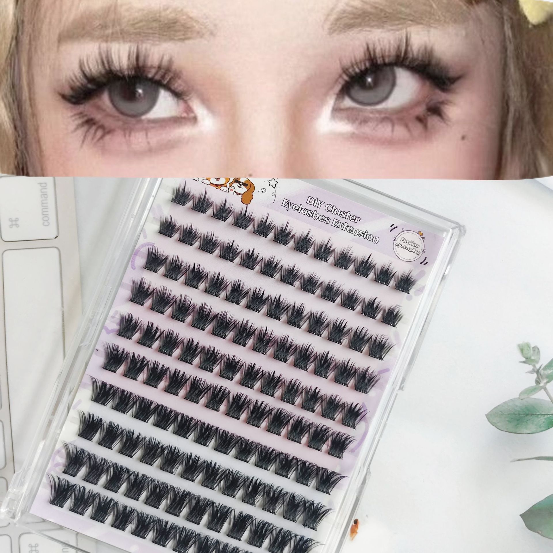 Nuevo conjunto de injerto MJ86 Amazon DIY 10 filas en Europa y los Estados Unidos, pestañas falsas transfronterizas densas