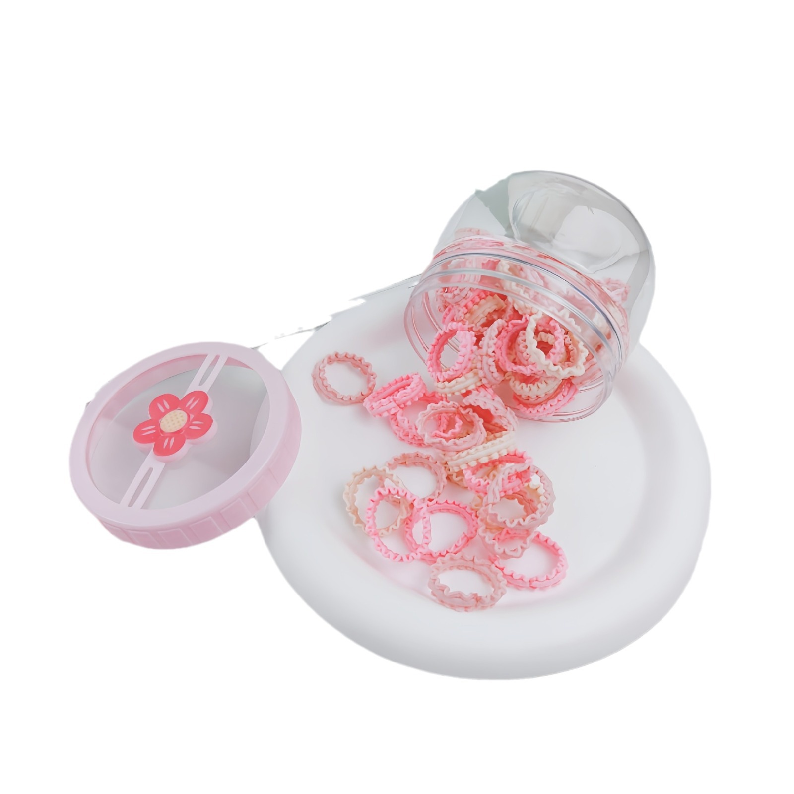 Banda de goma dulce en caja para niños no daña cabello elástico buena cuerda de encabezado para niñas banda de goma de alta elasticidad para niñas anillo de cabello