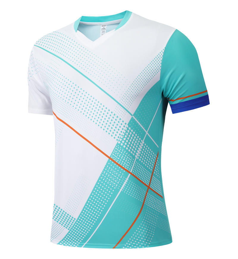 Promoción de chaqueta de bádminton para hombres y mujeres tenis de mesa voleibol V-cuello chaqueta de chaqueta de bádminton de secado rápido transpirable