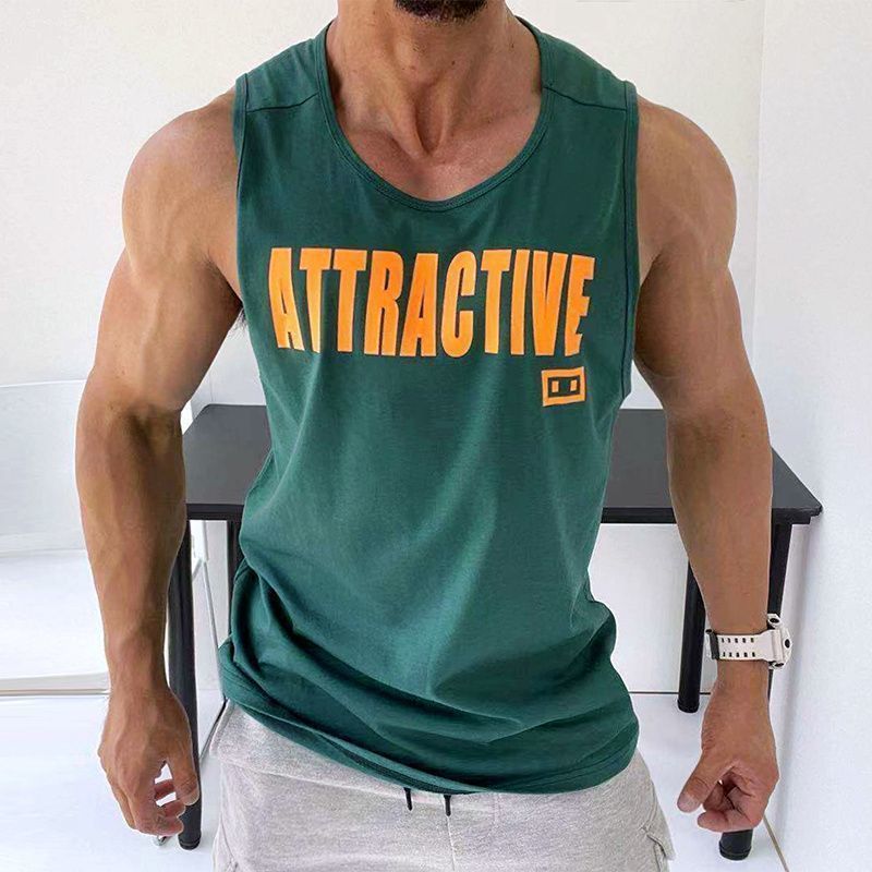 Vest Ice Silk Cool Shooting Suit T-Shirt Men's American Summer Basketball Training Sports Running Sleeveless Round Neck Vest