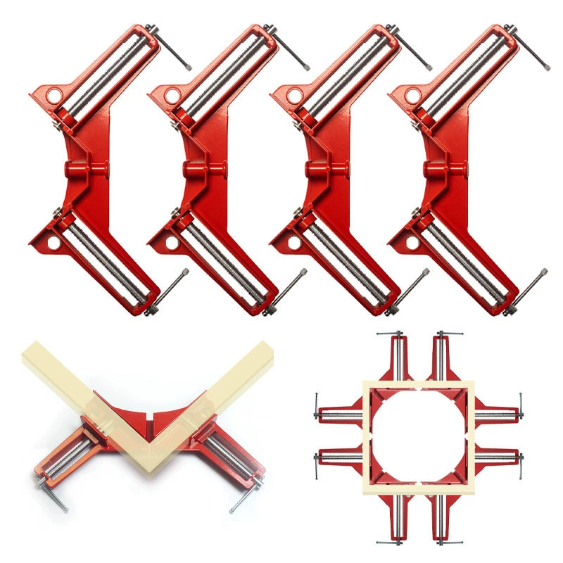 Металлический прямоугольный зажим DIY стеклянный зажим для аквариума быстро фиксированный зажим для фоторамки 90 ° деревообрабатывающий усиленный зажим