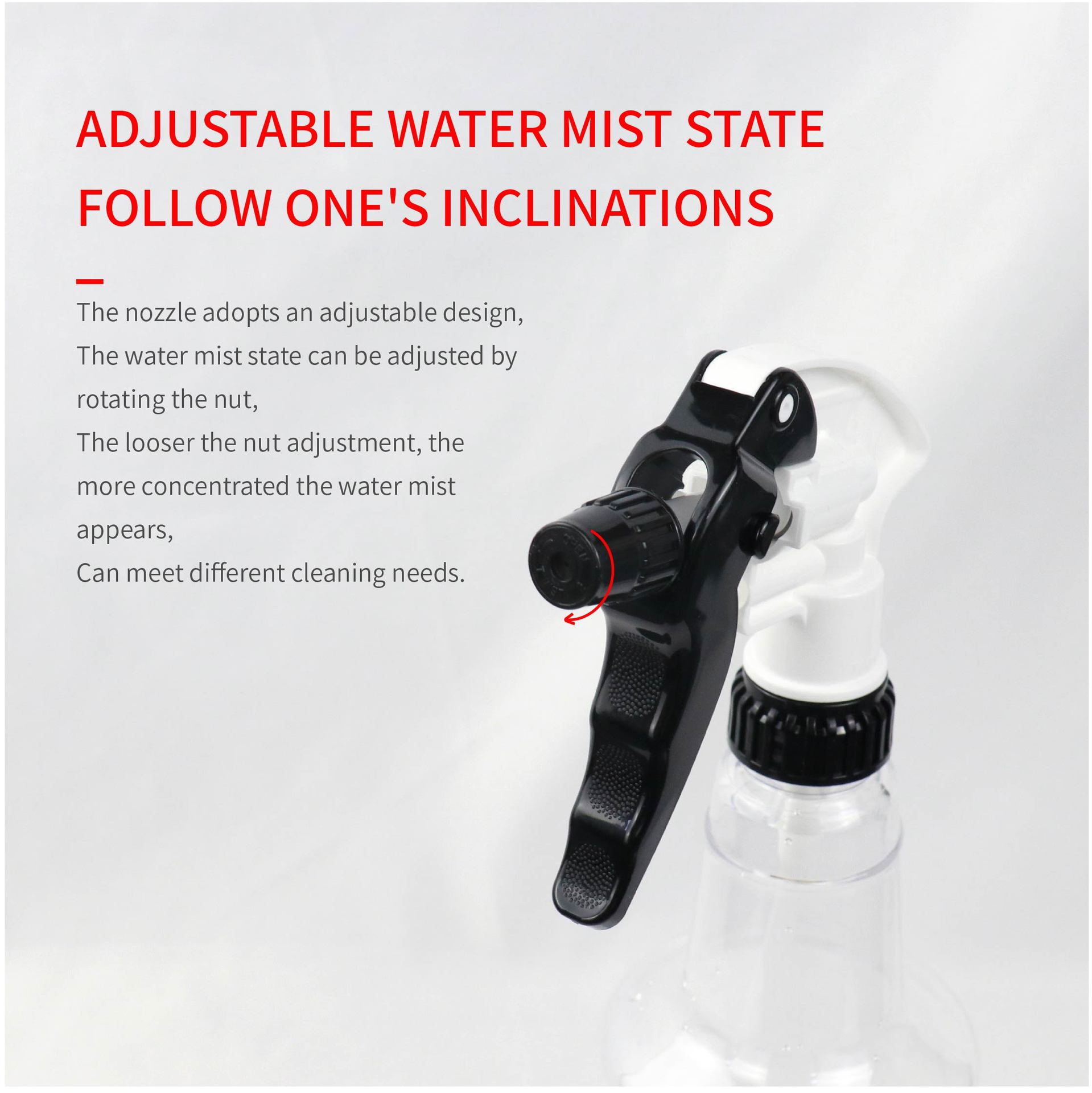 Cross-Border Acid and Alkali Resistant Foam Spray Bottle Car Beauty Car Wash Cleaning Supplies Transparent Spray Head
