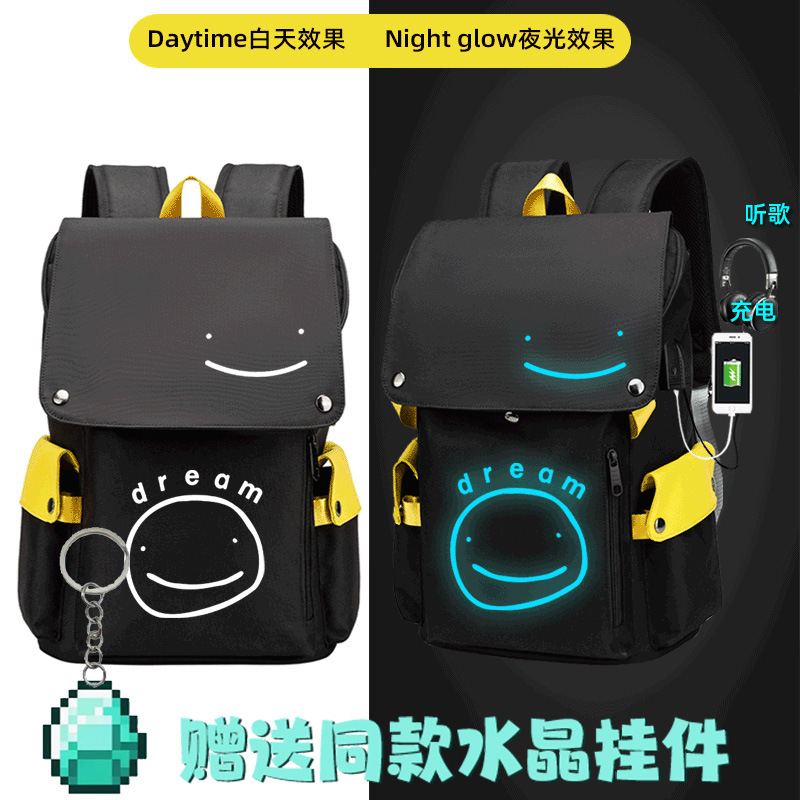 Minecraft mc peripheral Minecraft school bag primary school boy…