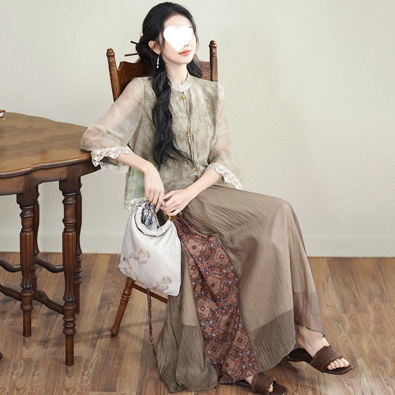 작은 황금 대나무 탑 5518+9633 스커트