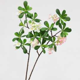 仿真海桐花苹果花绿植树叶树枝假花客厅装饰摆放插花假树工程造景