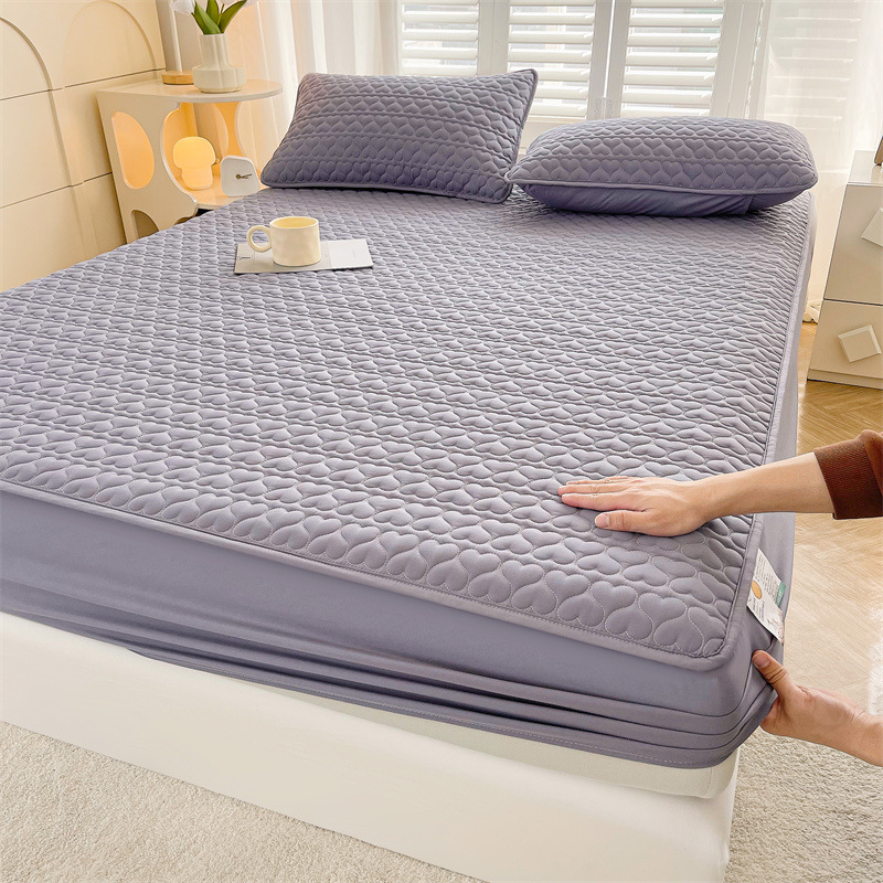 Un tipo de sábana impermeable funda de cama acolchada gruesa de una pieza funda protectora de colchón Simmons 2025 nueva sábana antideslizante