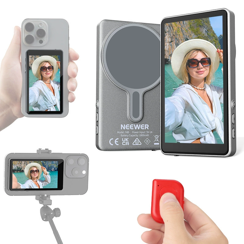 NEEWER Мобильный телефон, монитор, экран, 4b, 4 дюйма, bluetooth, пульт дистанционного управления