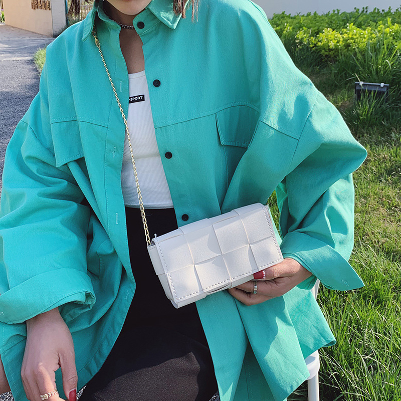 Nueva moda de estilo Occidental bolso tejido a mano de moda DIY material de bolsa de hombro bolsa de regalo hecho en casa para la novia