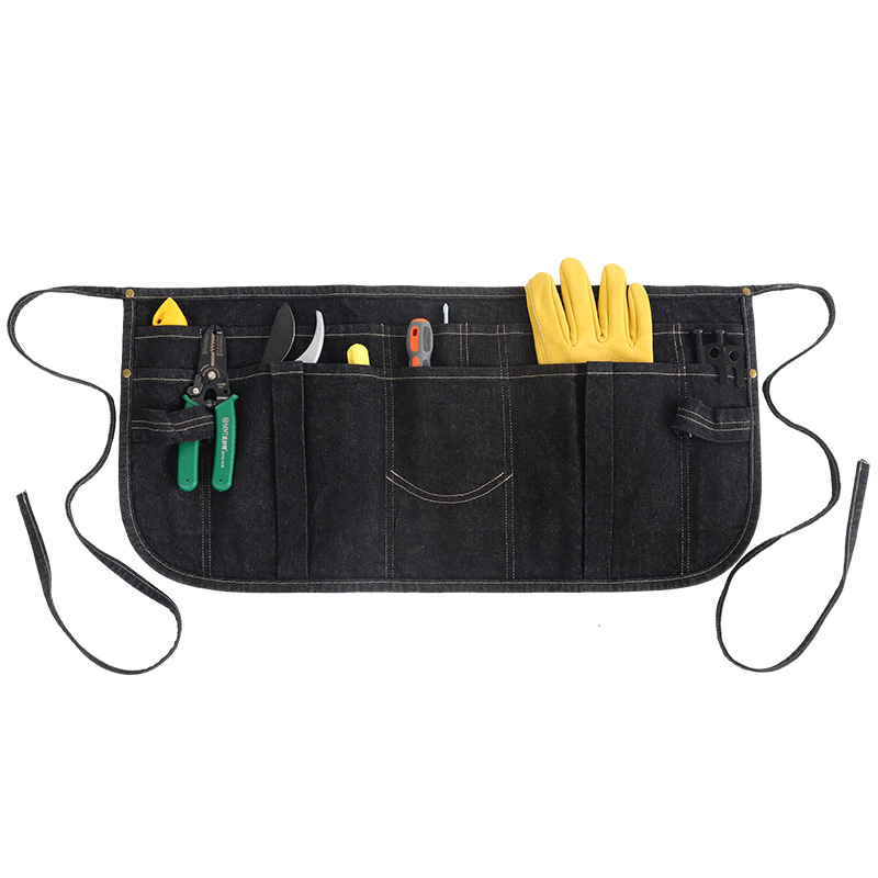 Nuevo delantal vaquero transfronterizo multifuncional bolso de cintura de gran capacidad bolsa de jardín de corte delantal de busto