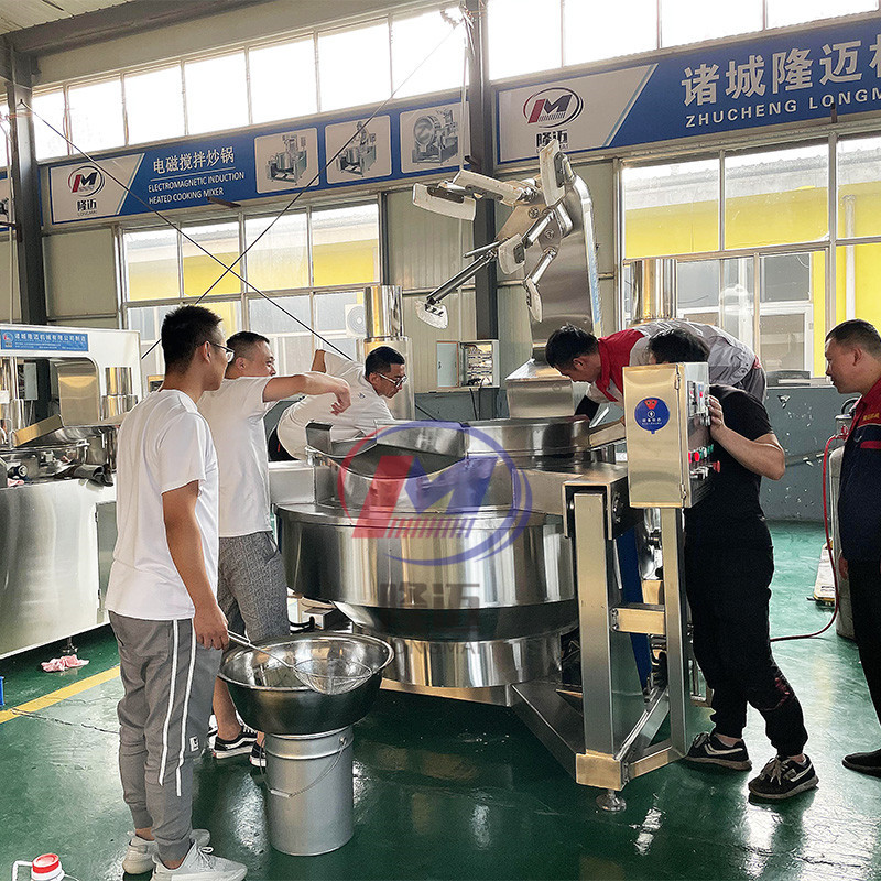 燃气加热多爪行星炒锅 花生芝麻酱多爪炒料机 酸辣粉酱料炒锅