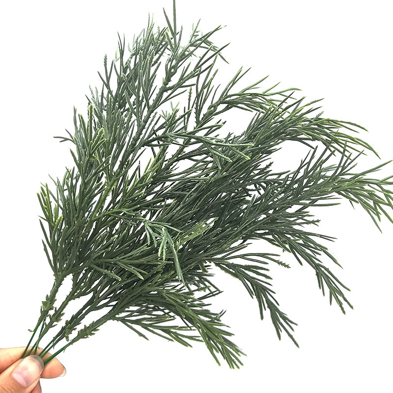 跨境仿真客厅高端假花绿植松柏圣诞装饰DIY藤条花环配件厂家批发|undefined