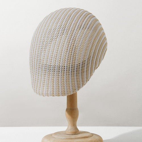 Women's summer sun protection hat, fisherman's hat, sun hat, versatile UV-protective trendy face-covering straw hat and beret for spring and autumn
