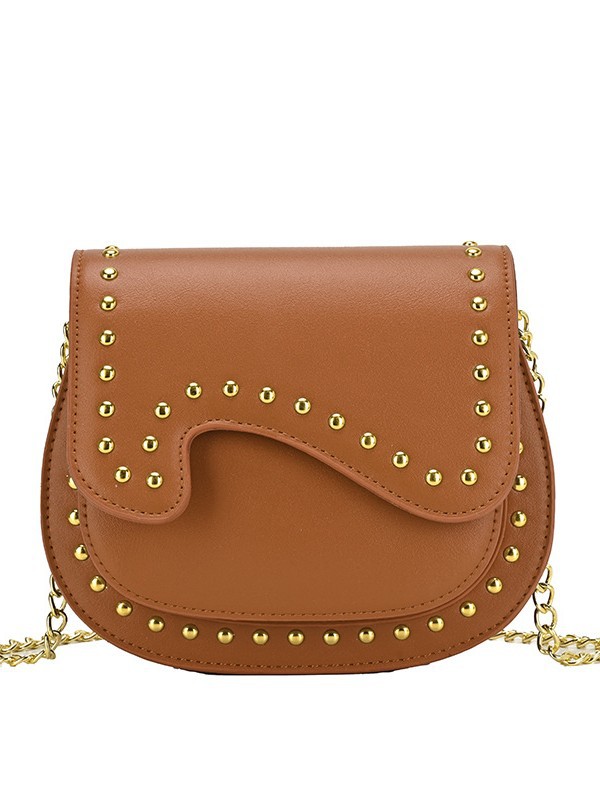 Bolso de diseño de nicho para mujeres 2026 comercio exterior nuevo bolso de cadena multicapa, tela de alta calidad, silla de remaches