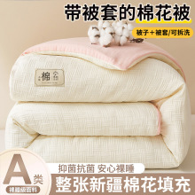 新款新疆棉花被子棉花被可拆洗加厚冬被春秋夏被四季学生被子被芯