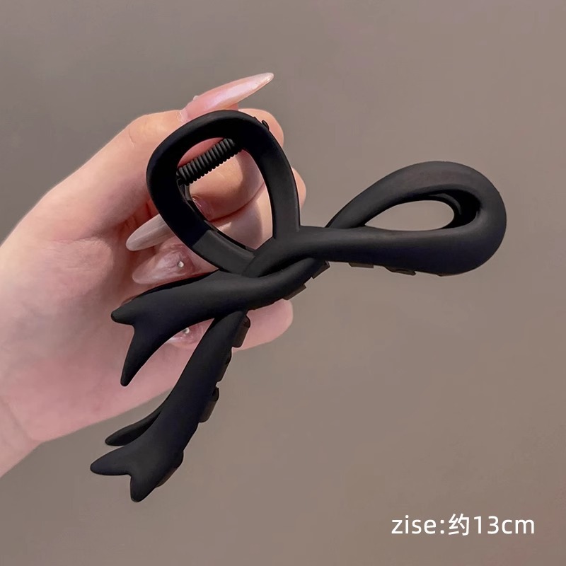 Otoño y invierno de tamaño grande clip de tiburón clip de pelo de peluche de alta calidad en la parte posterior de la cabeza clip de pelo de peluche clip de agarre