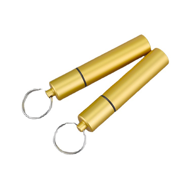 厂家供应铝合金药筒储藏罐密封金属盒牙签筒户外防水仓牙针瓶