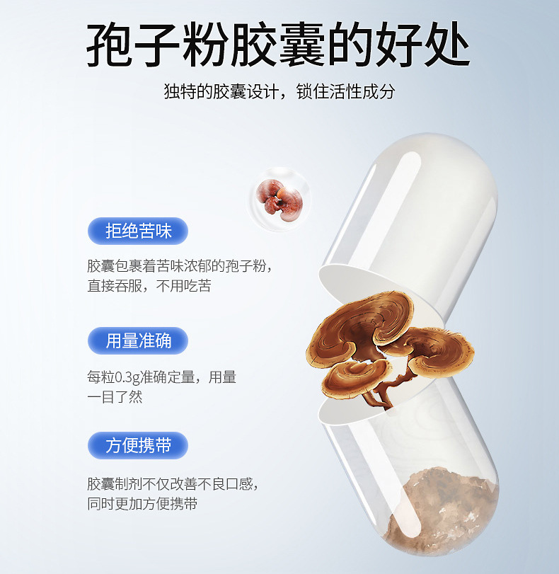 破壁灵芝孢子粉胶囊