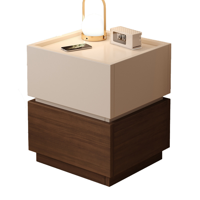 Mesita de noche para el hogar, almacenamiento minimalista italiano, gabinete de combinación libre, sofá rojo neto, mesa lateral, gabinete lateral de dormitorio
