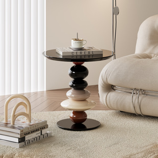 Simple Modern Candied Hawthorn-Shaped Side Table, Artistic Commercial and Home-Use Sofa Corner Table, Small Storage Rack Q&