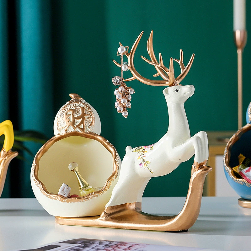 Креативный обувной шкаф вход в дверь двери двери двери двери для ключа для хранения коробки для хранения современных украшений лося