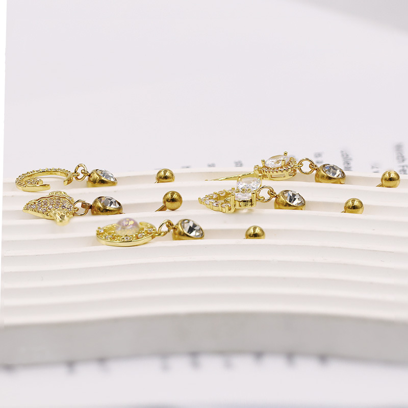 7g Weight Zircon Inlay Material Belly Ring Classification 1 Piece Quantity Holiday, Banquet, Party Occasion Zinc alloy Material Geometric, Moon, Knot, Butterfly, Bow Knot Pattern All Seasons Season Unisex Gender Novelty Style 1 Piece Belly Rings Novelty Geometric Moon Knot Zinc Alloy Zircon 12