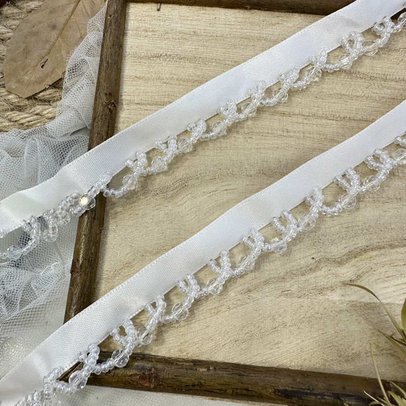 新款手工水晶项链花边服装辅料婚纱礼服裙边旗袍咖色毛衣织带配件|undefined