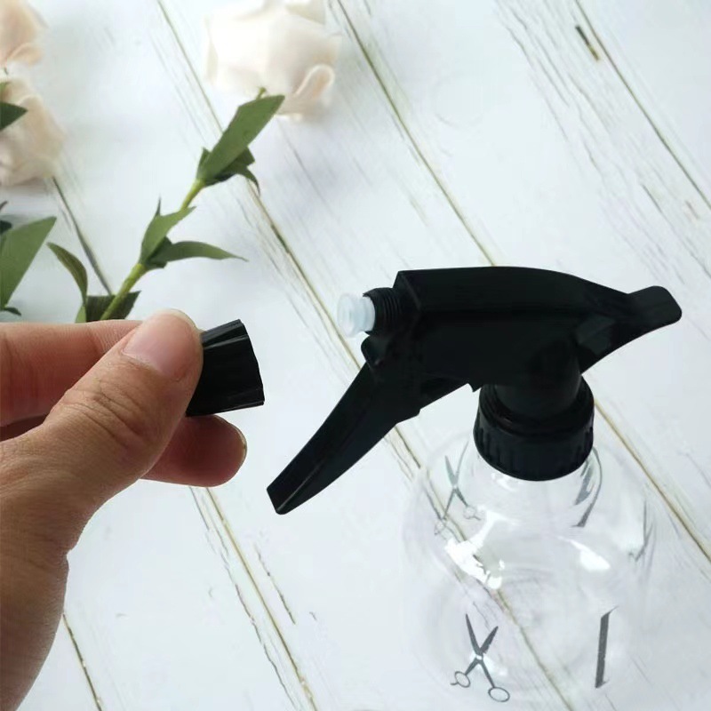 Botella de pulverización especial para peluquería, botella de pulverización de agua, peluquería, botella de pulverización de plástico de niebla fina avanzada, botella de maquillaje