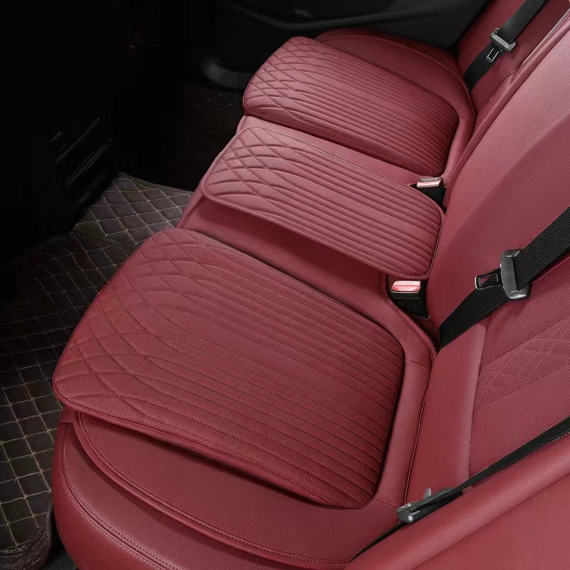 Car Seat Cushion, Universal for All Seasons, High-End Rear Integrated High-Rebound Sponge Flat Single-Piece Seat Cushion Cover