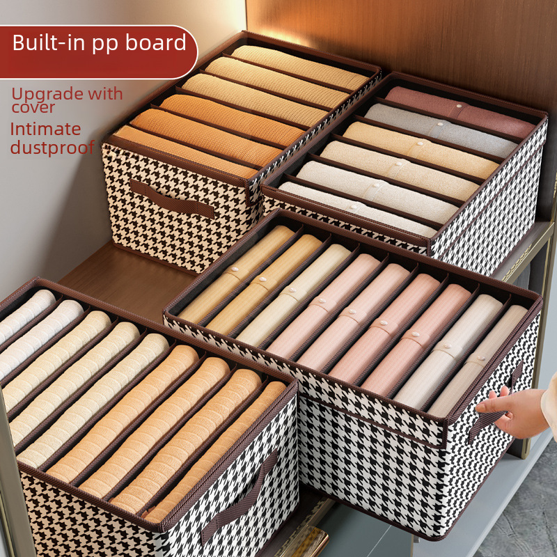 New Product Birdcage Pattern Clothes Storage Box Multifunctional Wardrobe Organizer Storage Box Cotton Linen Bedroom Toy Storage and Organizing Box Factory