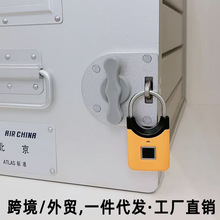 智能指纹挂锁学生宿舍柜子防盗锁健身房储物柜锁双肩包锁抽奖礼品