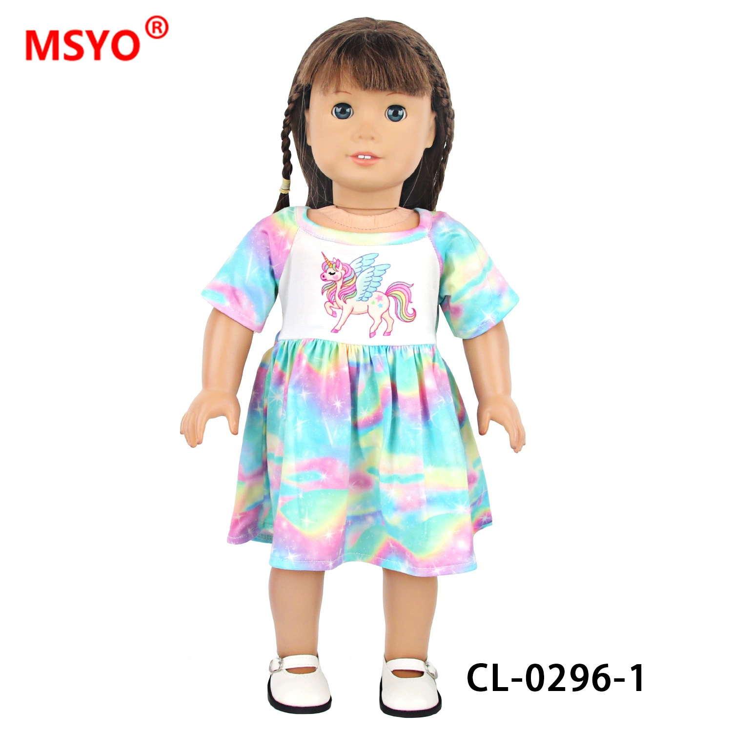 Милая кукла-девочка, пижама, реборн-д doll, 18 дюймов, США, детская одежда, единорог
