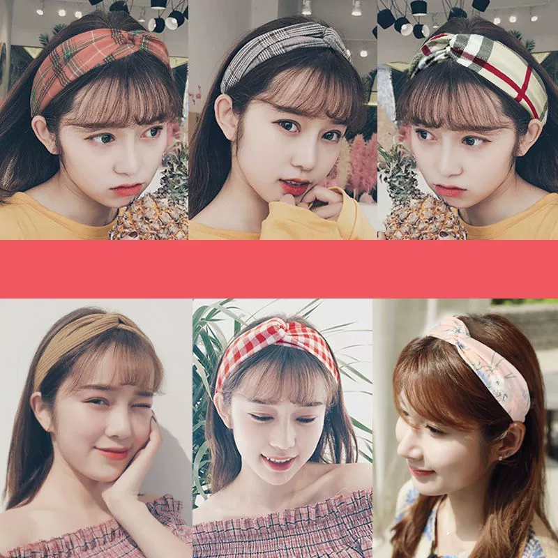 Модная повязка на голову в корейском стиле для женщин, милый универсальный аксессуар для волос для студентов, заколка для волос, повязка на голову для мытья лица.