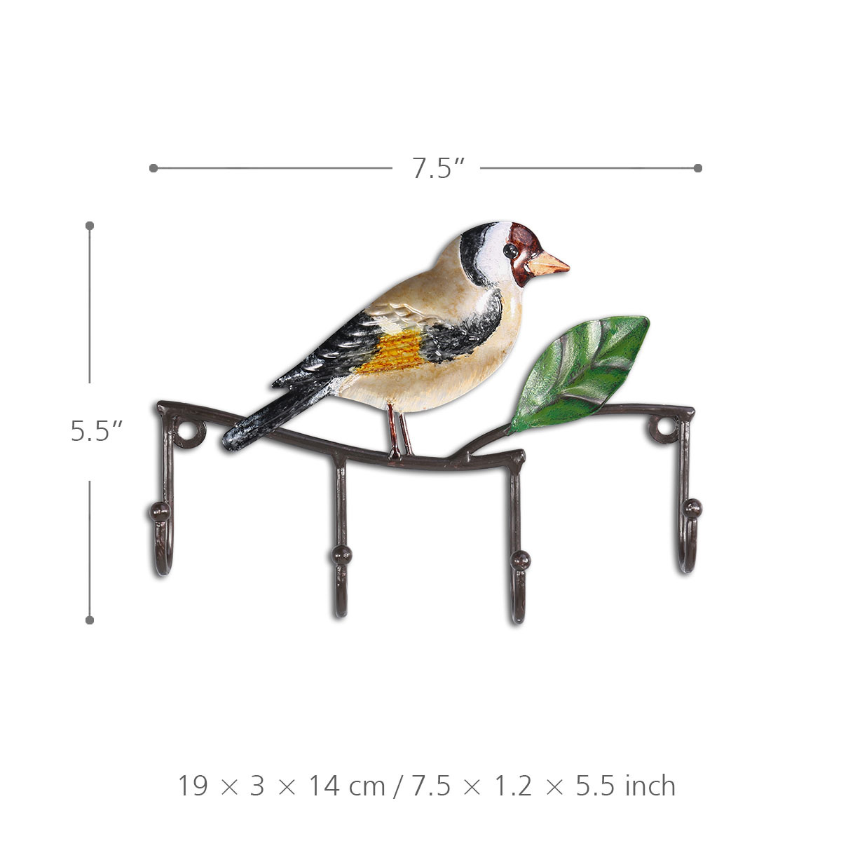 Cross-Border Pared cocina y baño gancho Americano Nórdico animal pintado artesanías de hierro gancho decorativo gato Marino