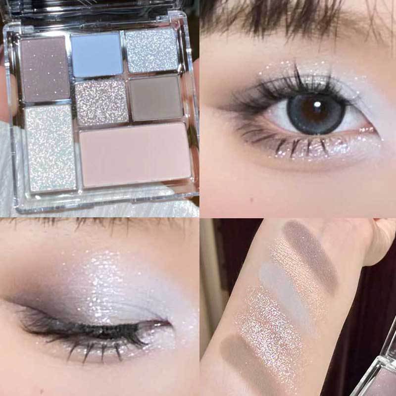 Capel Fun Sombra de ojos de siete colores Sombra de ojos Tangram Blush Earth Sombra de ojos cosméticos mate premium de alto brillo