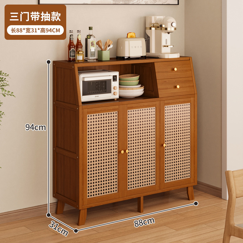 Gabinete de comedor de cocina sala de estar contra la pared armario todo en uno armario armario de piso armario de almacenamiento de café armario de té armario de almacenamiento