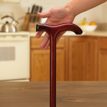 新款高档老人拐杖老年人出行棍杖木头耐用一体手杖木质便携式智能