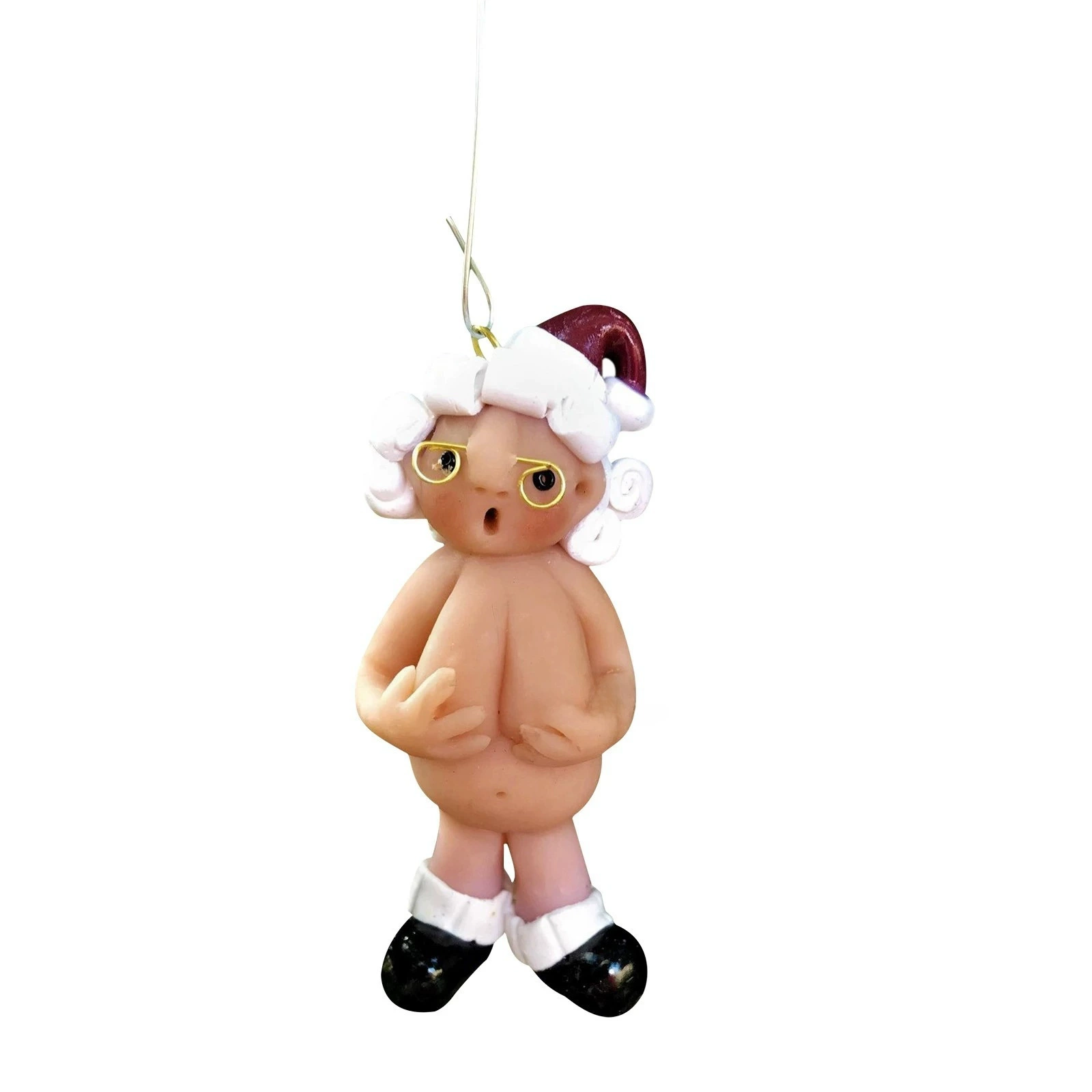 Рождественский подвесной декоративный фигурка Санта‑Нахти, Naughty naked?