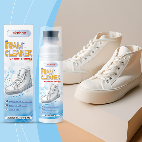 Jakehoe Clean Foam Sneaker Cleaner, Portable, Water-Free Shoe Cleaner for White Sneakers