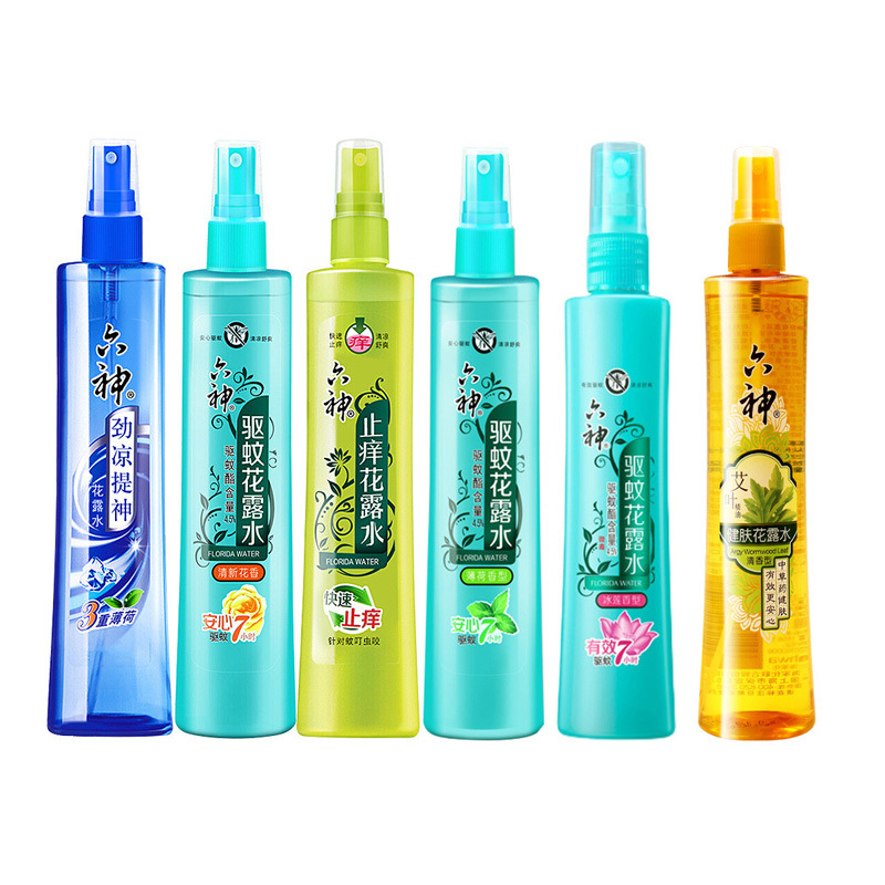 Six Gods 180ml Bug Repellent and Itch Relief Cooling Mint Lotus Fragrance Lasting Protection and Freshness