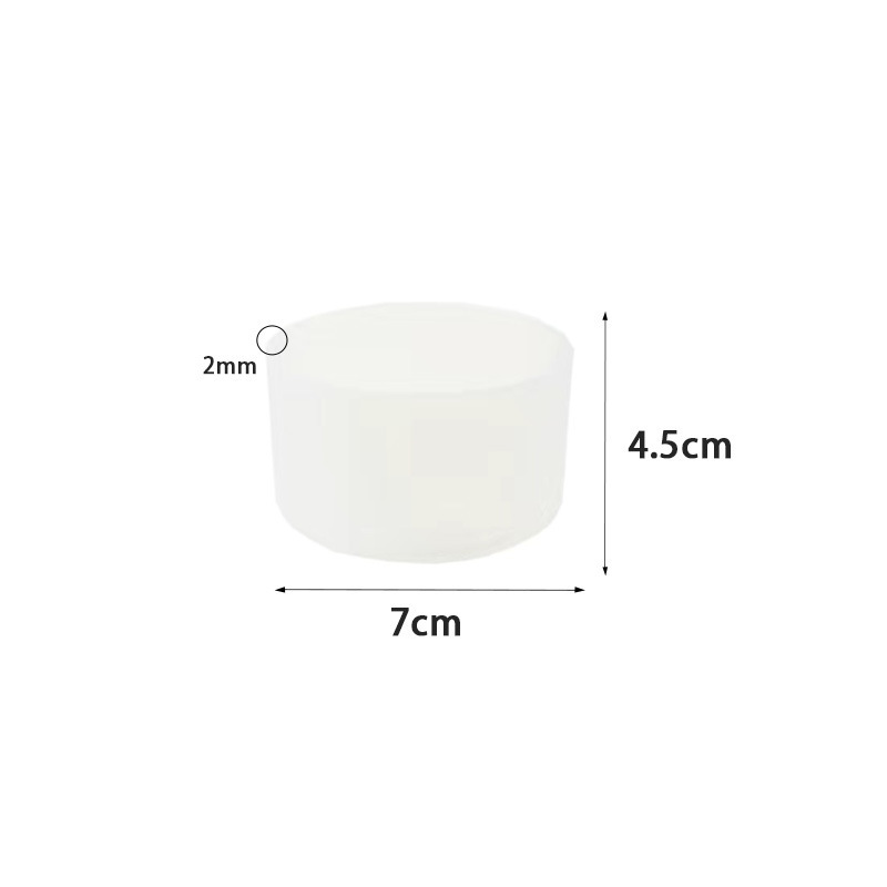 실리콘 컵 슬리브*원형*7.0*4.5cm*투명