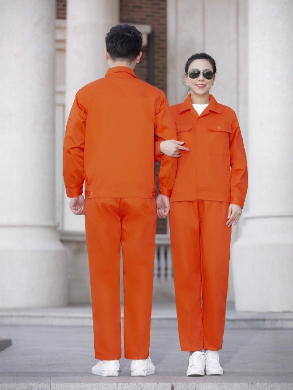 春秋长袖工作服男女纽扣款劳保服电焊服维修服厂服车间汽修工地服|undefined