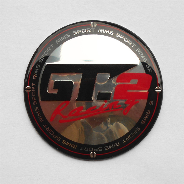 Etiqueta decorativa del logotipo del automóvil Etiqueta engomada del automóvil de metal Etiqueta de modificación del volante Etiqueta del cubo de la rueda Etiqueta del automóvil de cada marca 65mm