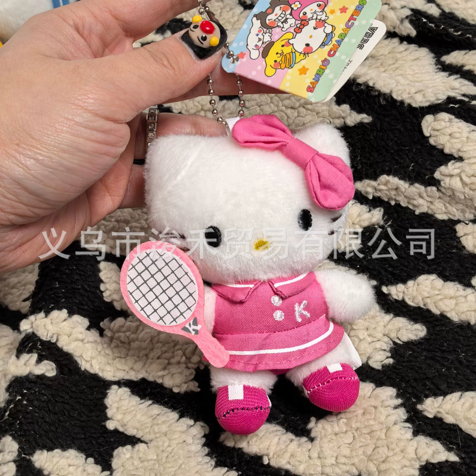 Плюшевая подвеска-брелок для ключей (Hello Kitty) симпатичная кукла, мягкая мини-плюша 10+ вариантов дизайна, подарок 0.038 кг