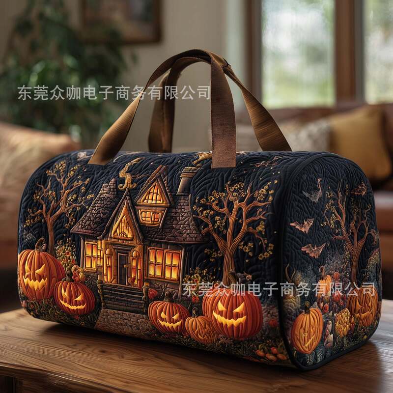 2026 Cross-Border Independent Site Amazon New Digital Printed Quilted Tote Bag Commuter Casual Cotton Bag