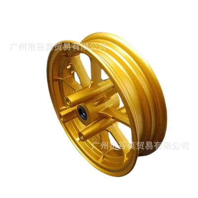 9, 7.0 Hole Spacing, Dual Disc | Motorcycle wheel hub - 12inch-double-disc-gold