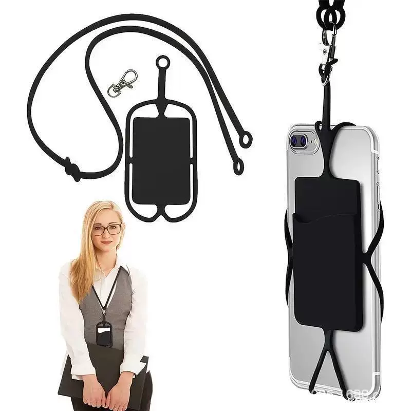 Silicone mobile phone, protective case, card holder, strap