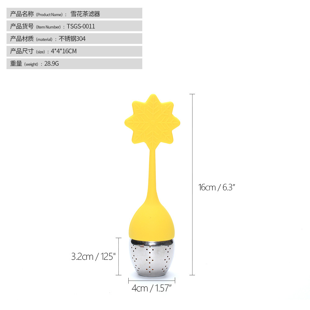 Infusor de Té de Acero Inoxidable 304 y Silicona